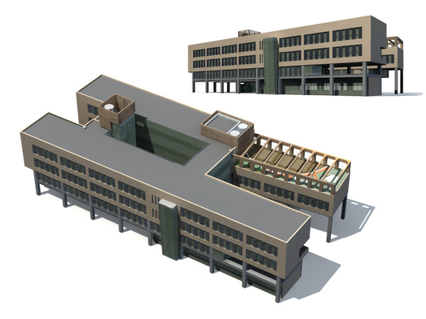 3d model realistic skyscraper - Multi Public Building 0052... by papandenis